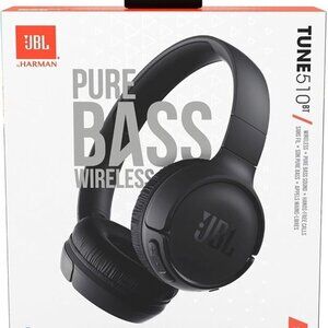JBL Tune 510BT Wireless On-Ear Headphones – Black (New in Box)